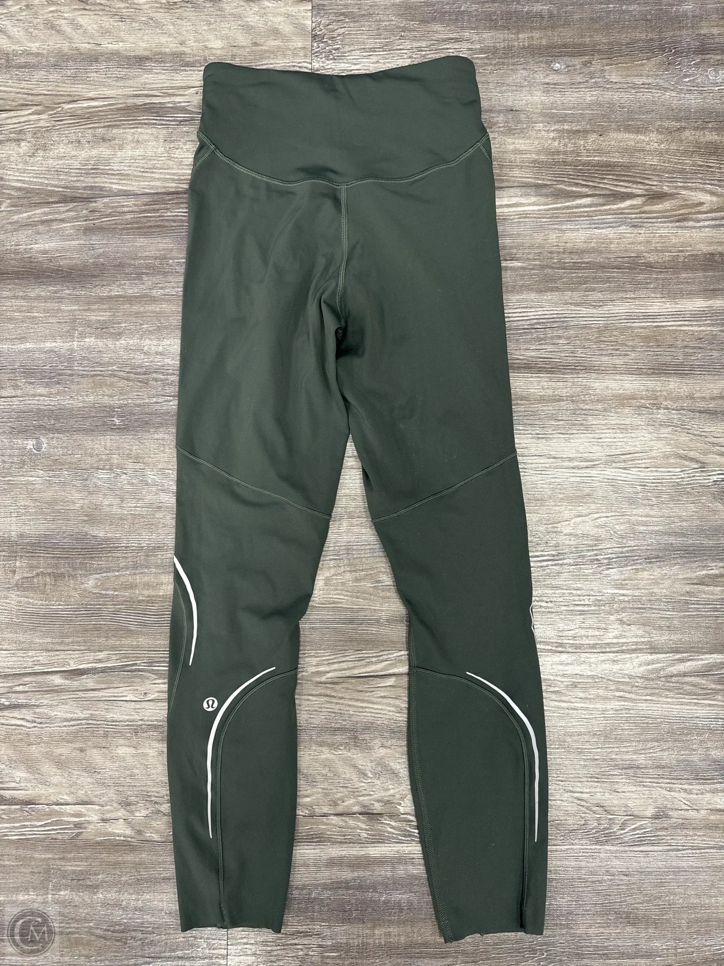 Athletic Capris By Lululemon In Green, Size: 4