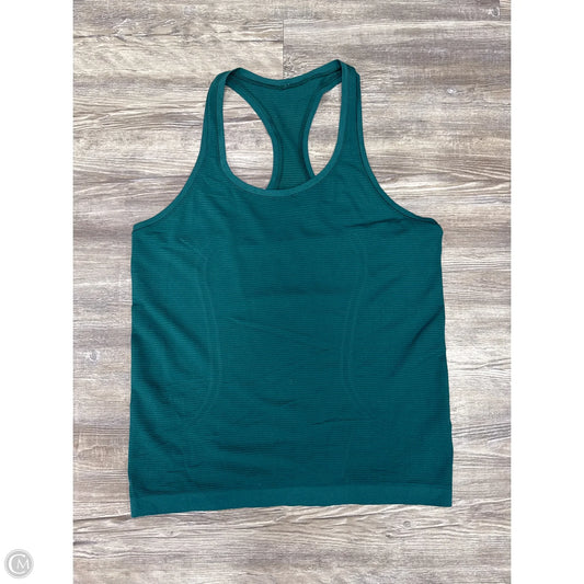 Athletic Tank Top By Lululemon In Green, Size: 10