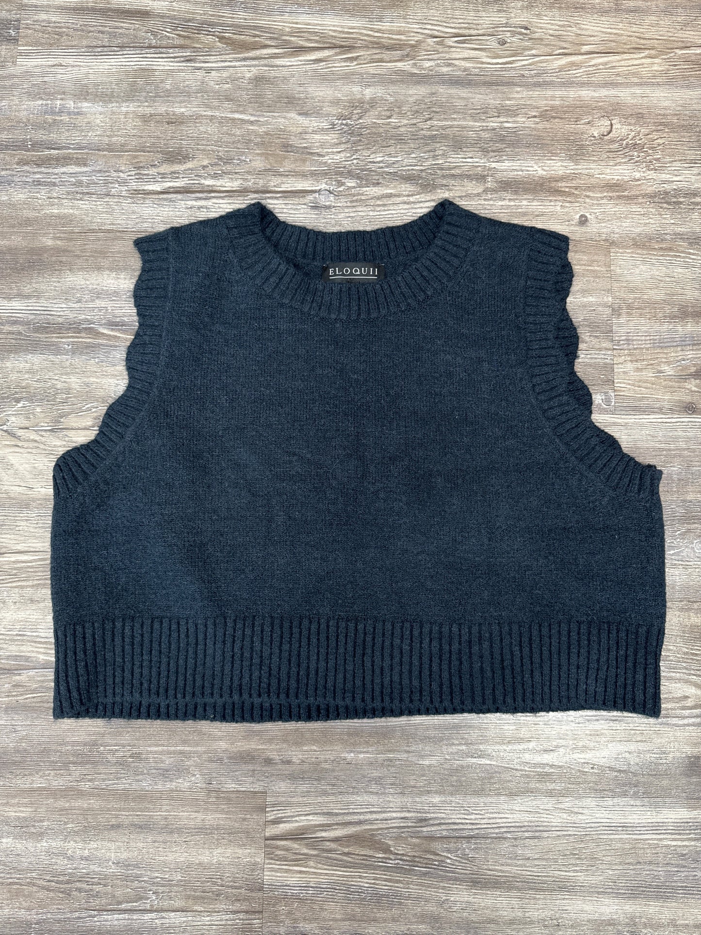 Blue Sweater Short Sleeve Eloquii, Size 1x