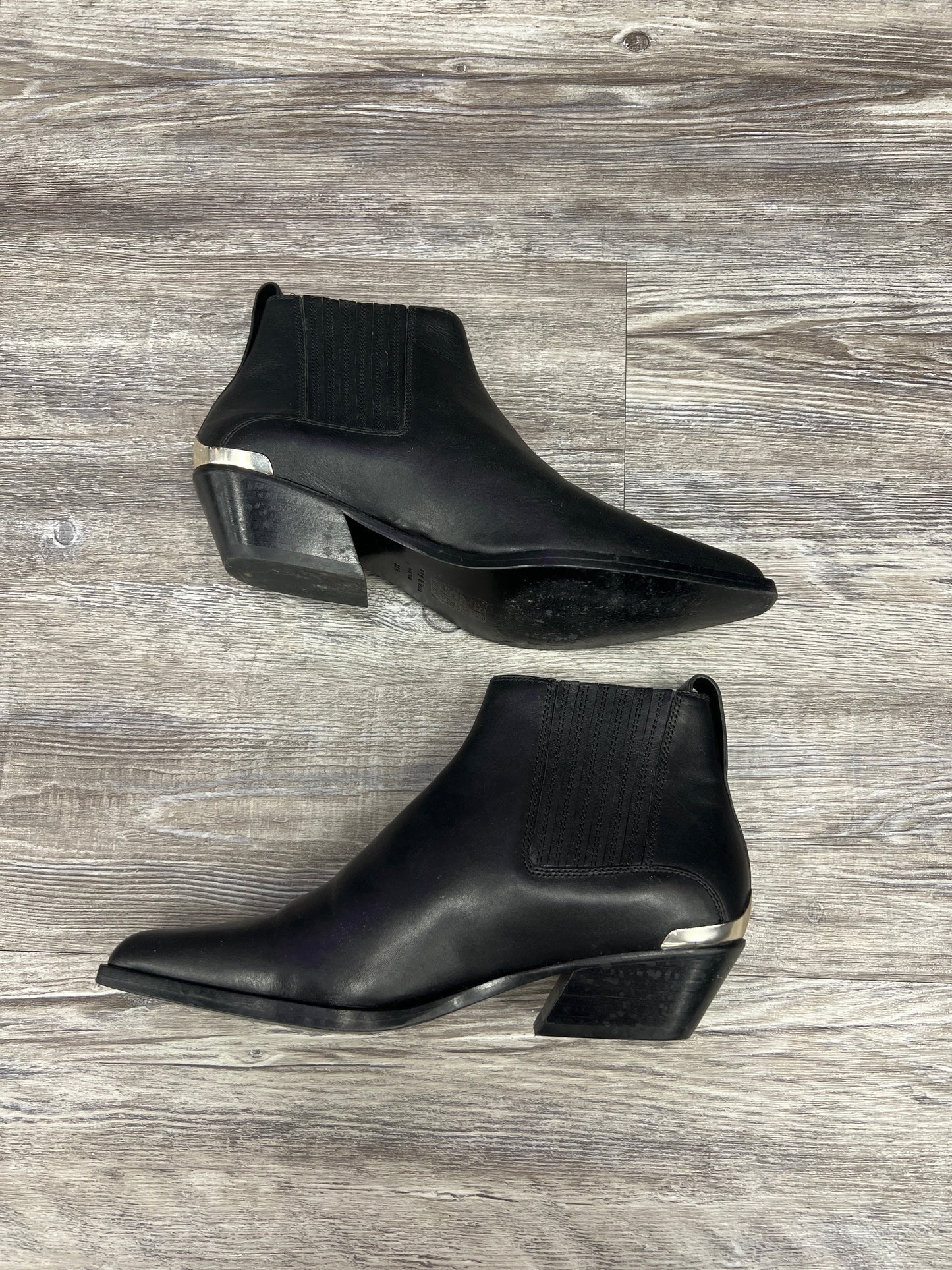 Black Boots Ankle Heels Rag And Bone, Size 7
