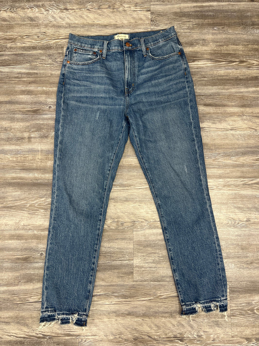 Blue Denim Jeans Straight Madewell, Size 10