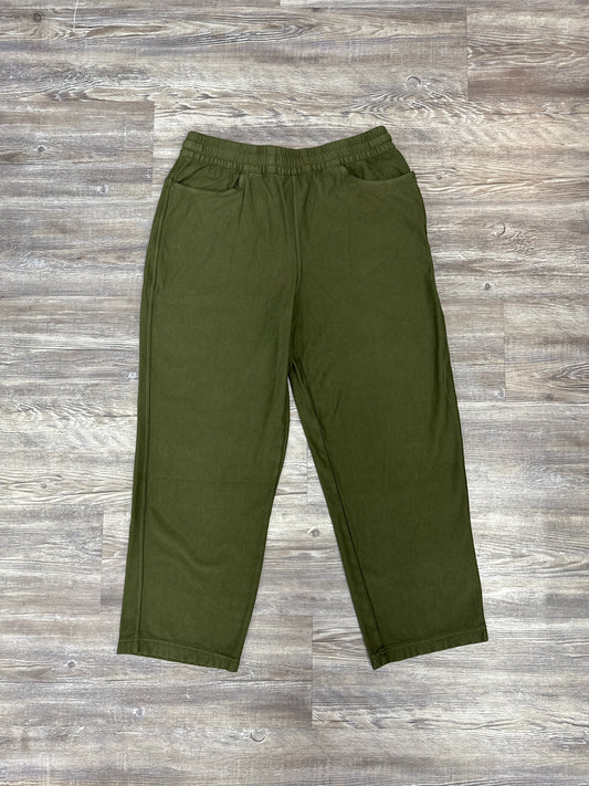 Green Pants Cropped Athleta, Size Petite   S