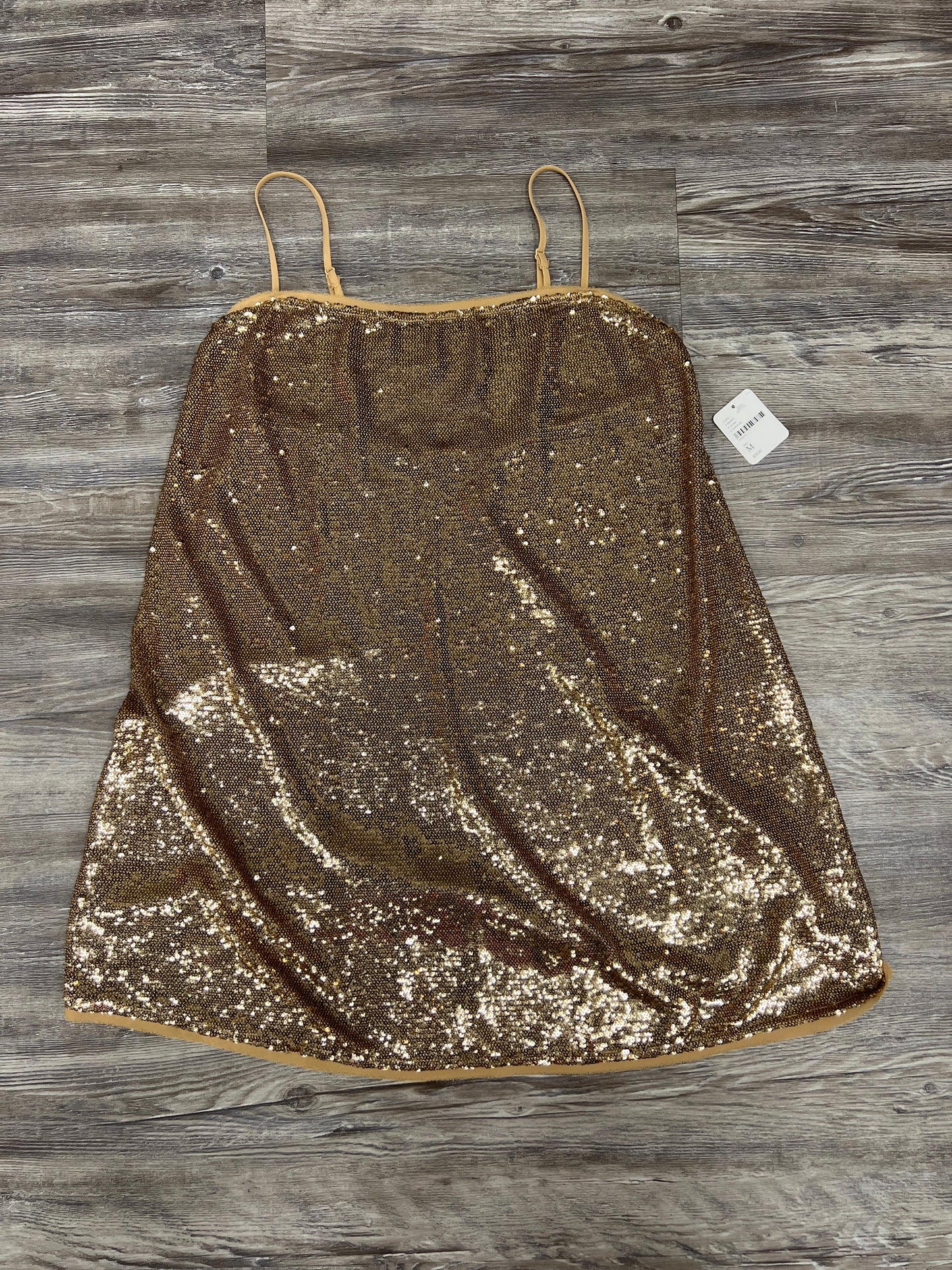 Gold Dress Party Short Free People, Size M