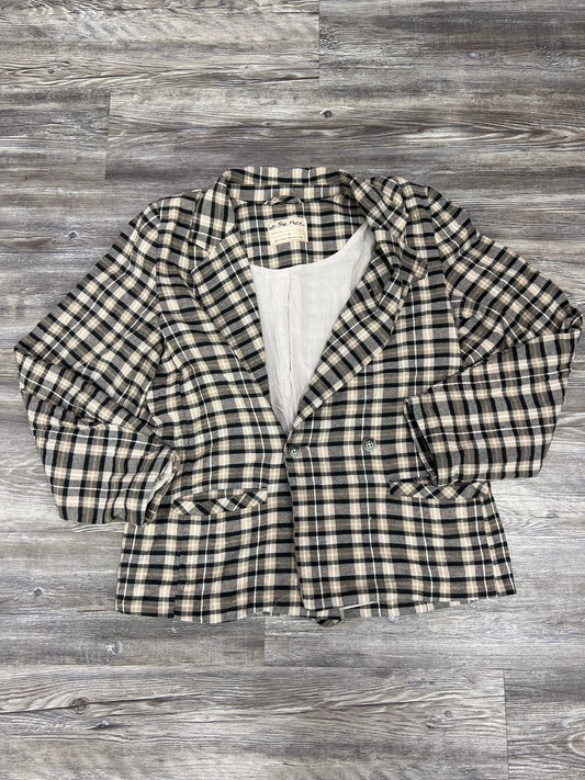 Plaid Pattern Blazer Free People, Size S