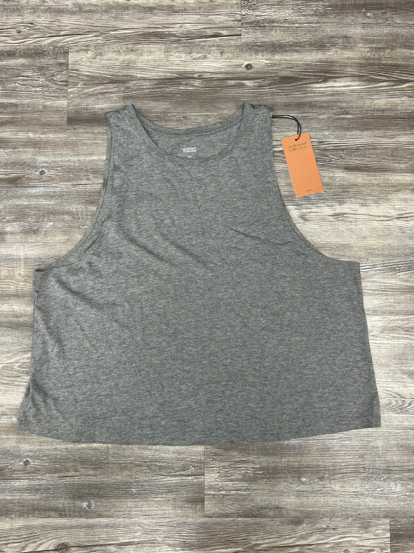 Top Sleeveless By Girlfriend Collective In Grey, Size: 4x