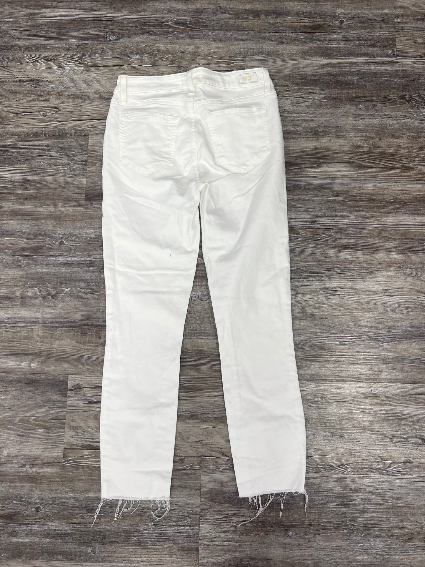 Jeans Designer By Paige In White Denim, Size: 2