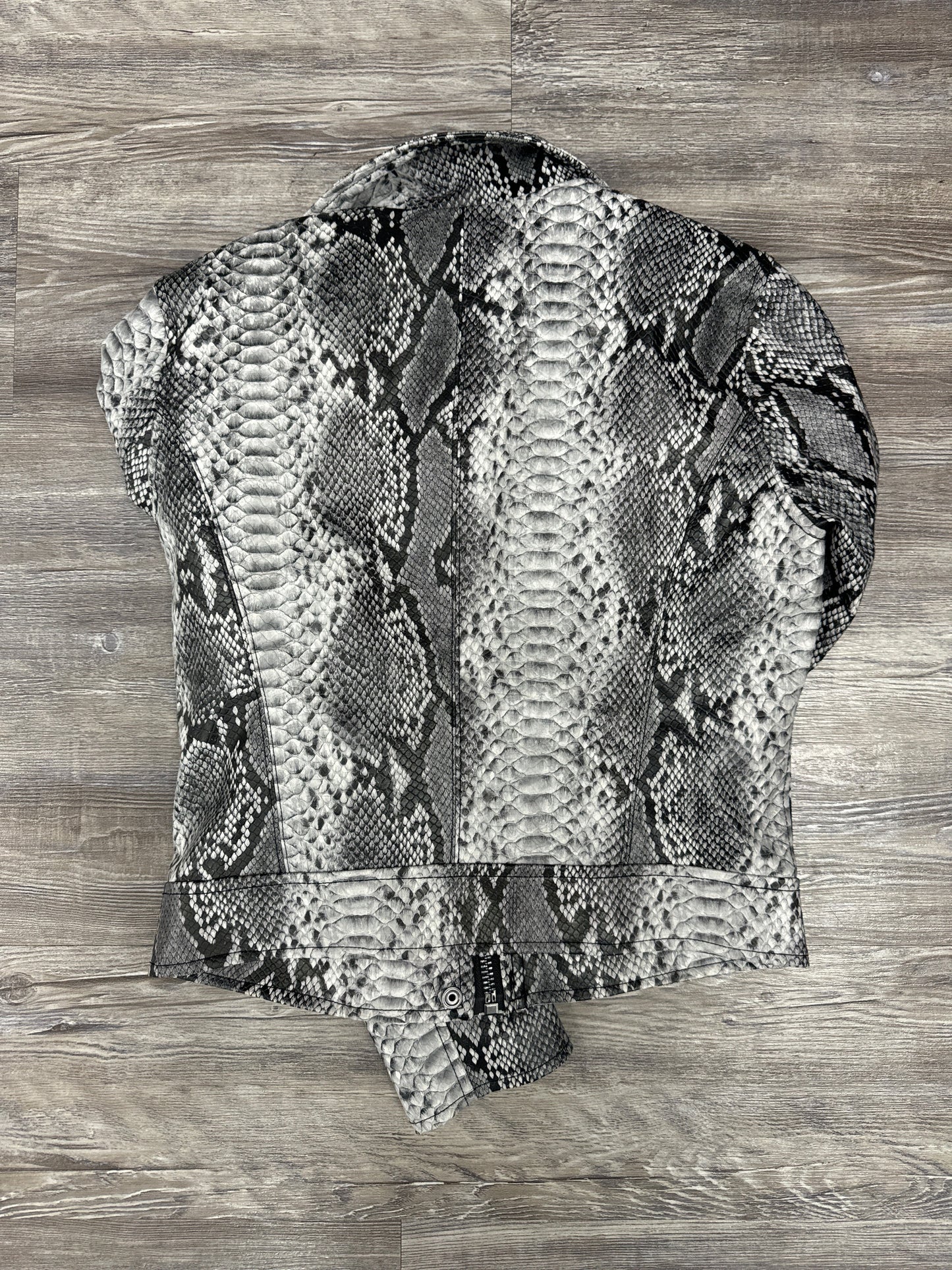 Jacket Moto By Blanknyc In Snakeskin Print, Size: S