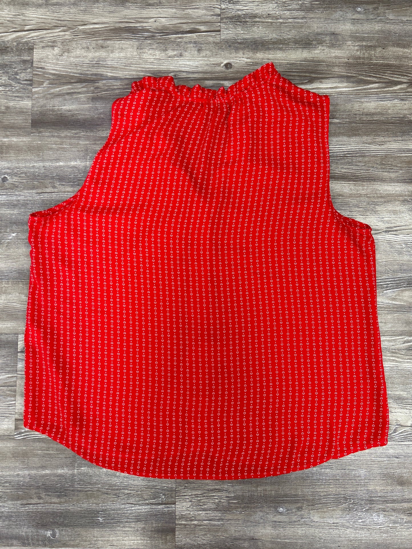 Top Sleeveless By Banana Republic In Red, Size: Xl