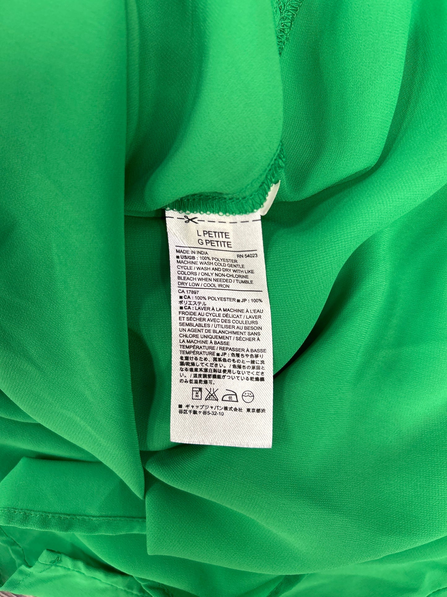 Top Sleeveless By Banana Republic In Green, Size: L