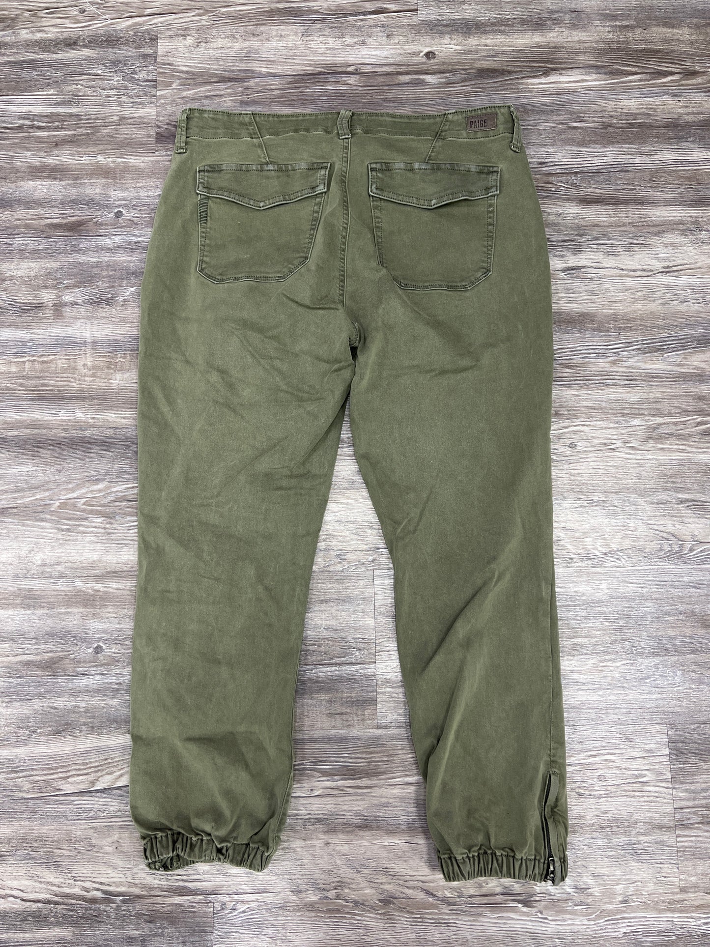 Pants Designer By Paige In Green, Size: 12