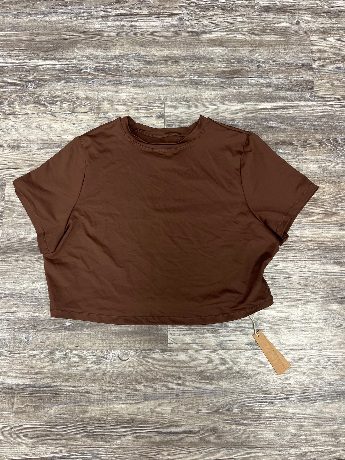 Top Short Sleeve By Skims In Brown, Size: 3x