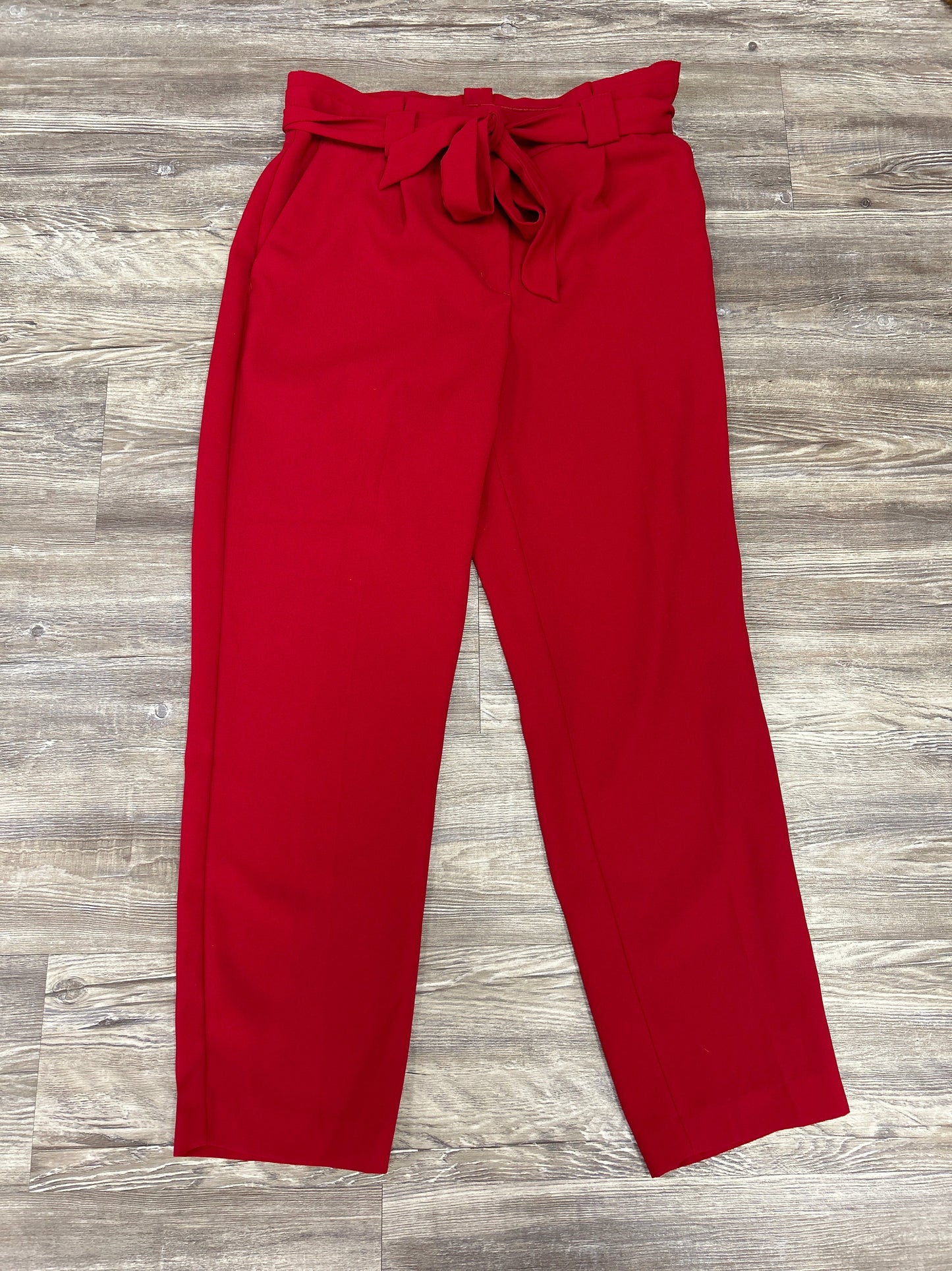 Pants Cropped By Express In Red, Size: 12