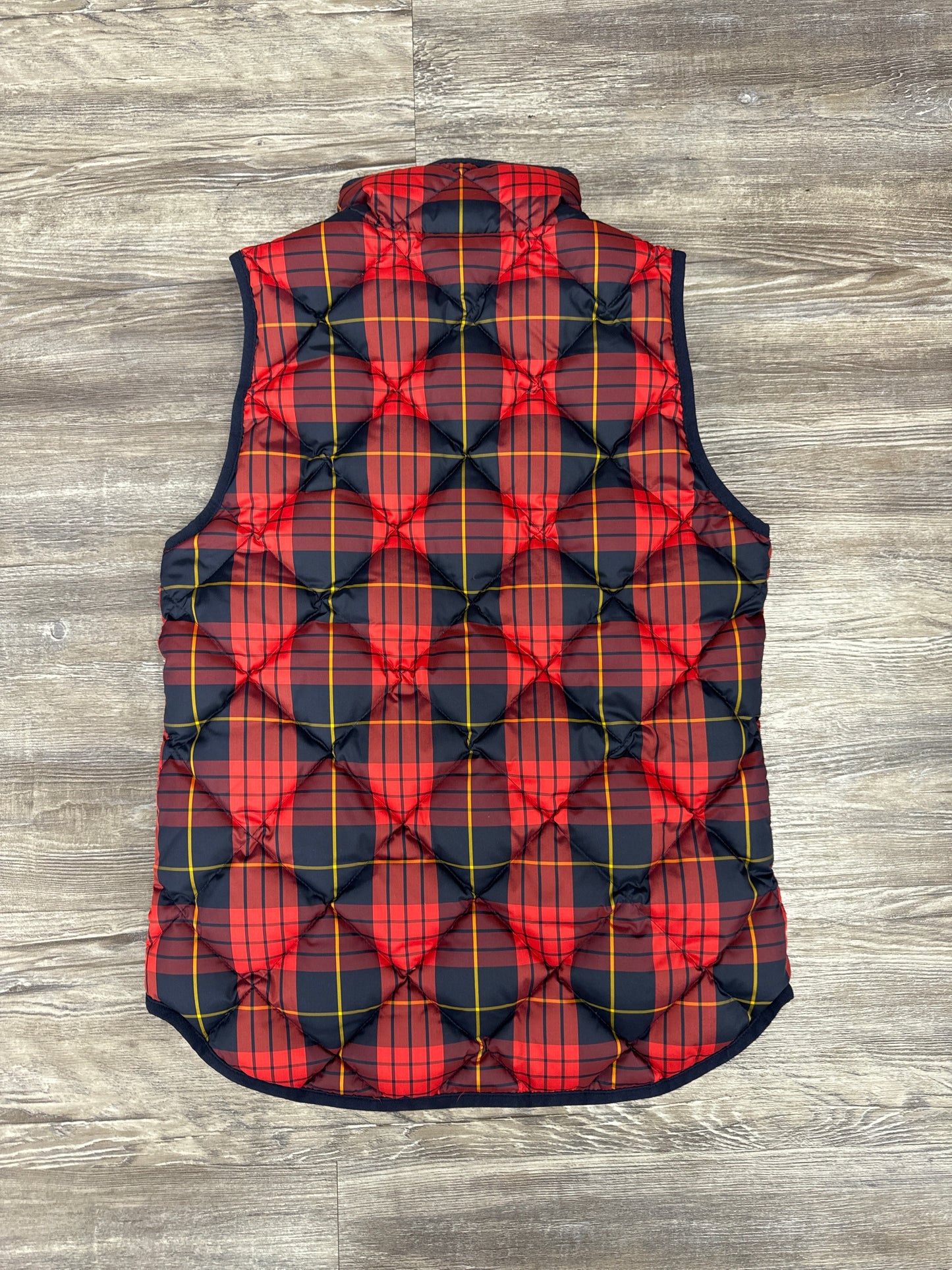 Vest Puffer & Quilted By J. Crew In Plaid Pattern, Size: Xxs