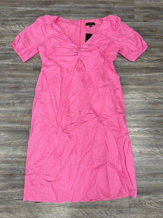 Dress Casual Midi By Eloquii In Pink, Size: 16