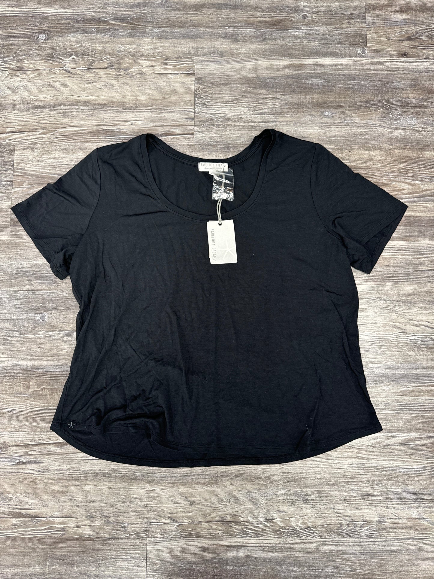 Top Short Sleeve By Barefoot Dreams In Black, Size: Xl