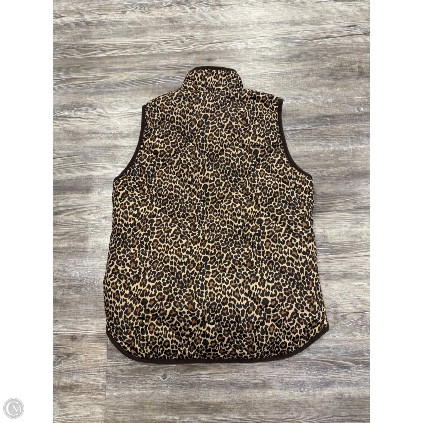 Vest Puffer & Quilted By J. Crew In Animal Print, Size: Xs