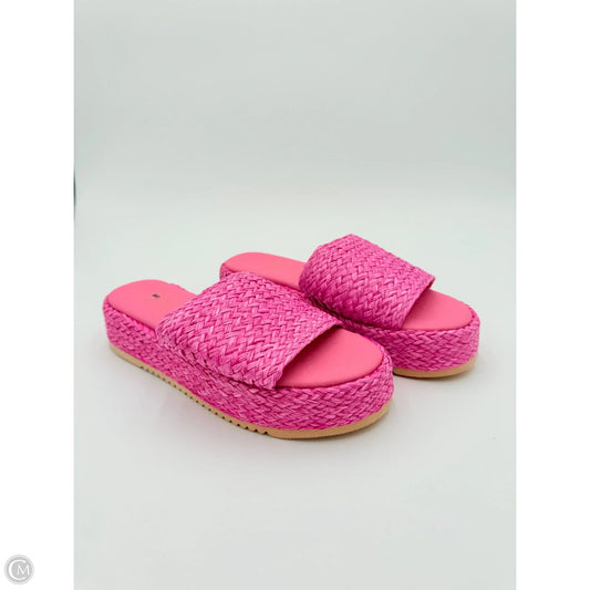 Sandals Heels Platform By Matisse In Pink, Size: 8
