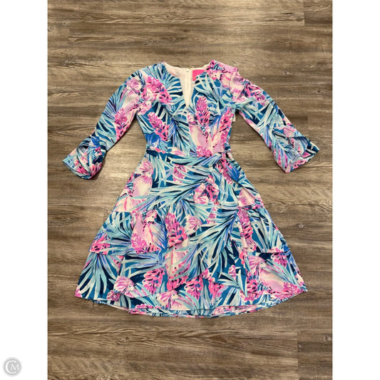 Dress Party Short By Lilly Pulitzer In Blue & Pink, Size: Xxs