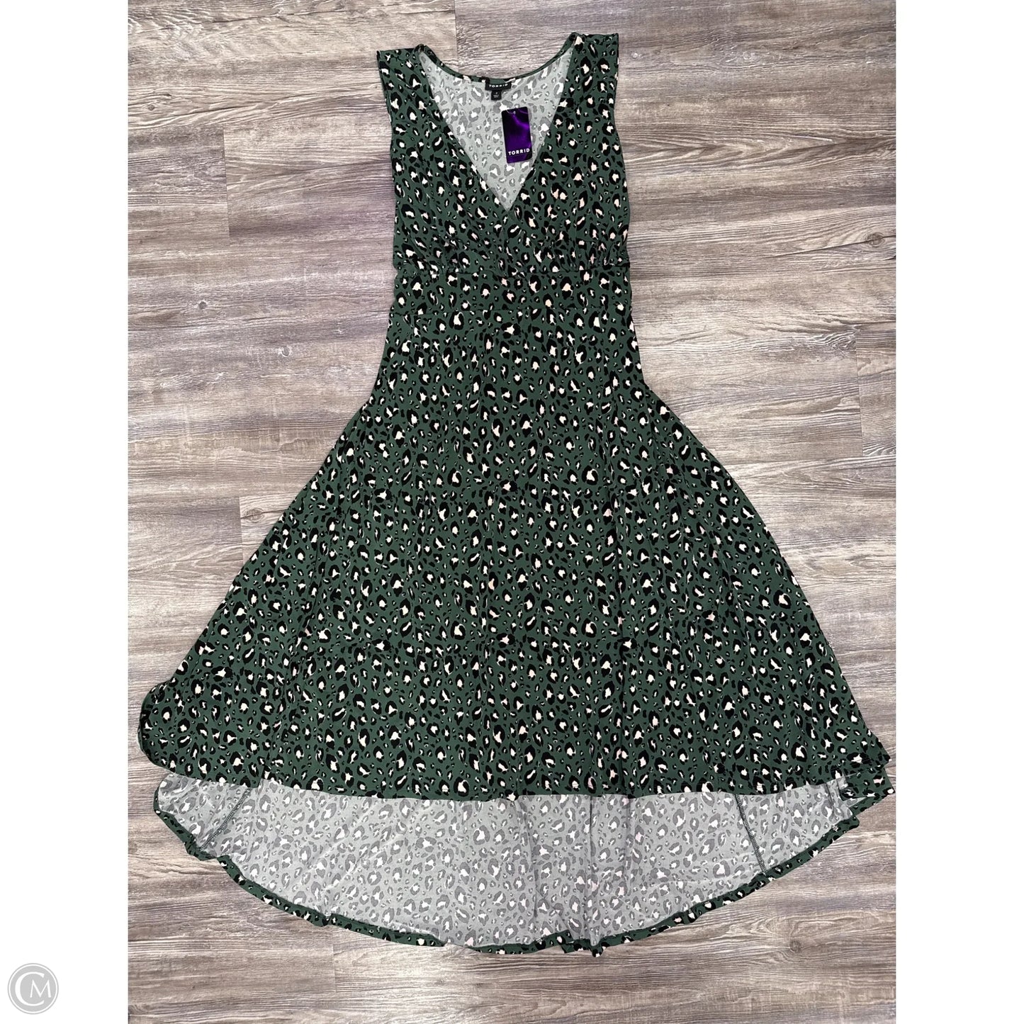 Dress Casual Maxi By Torrid In Green, Size: 3x