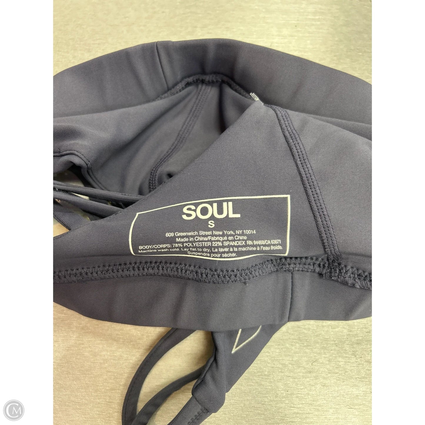 Athletic Bra By SOUL In Blue, Size: S