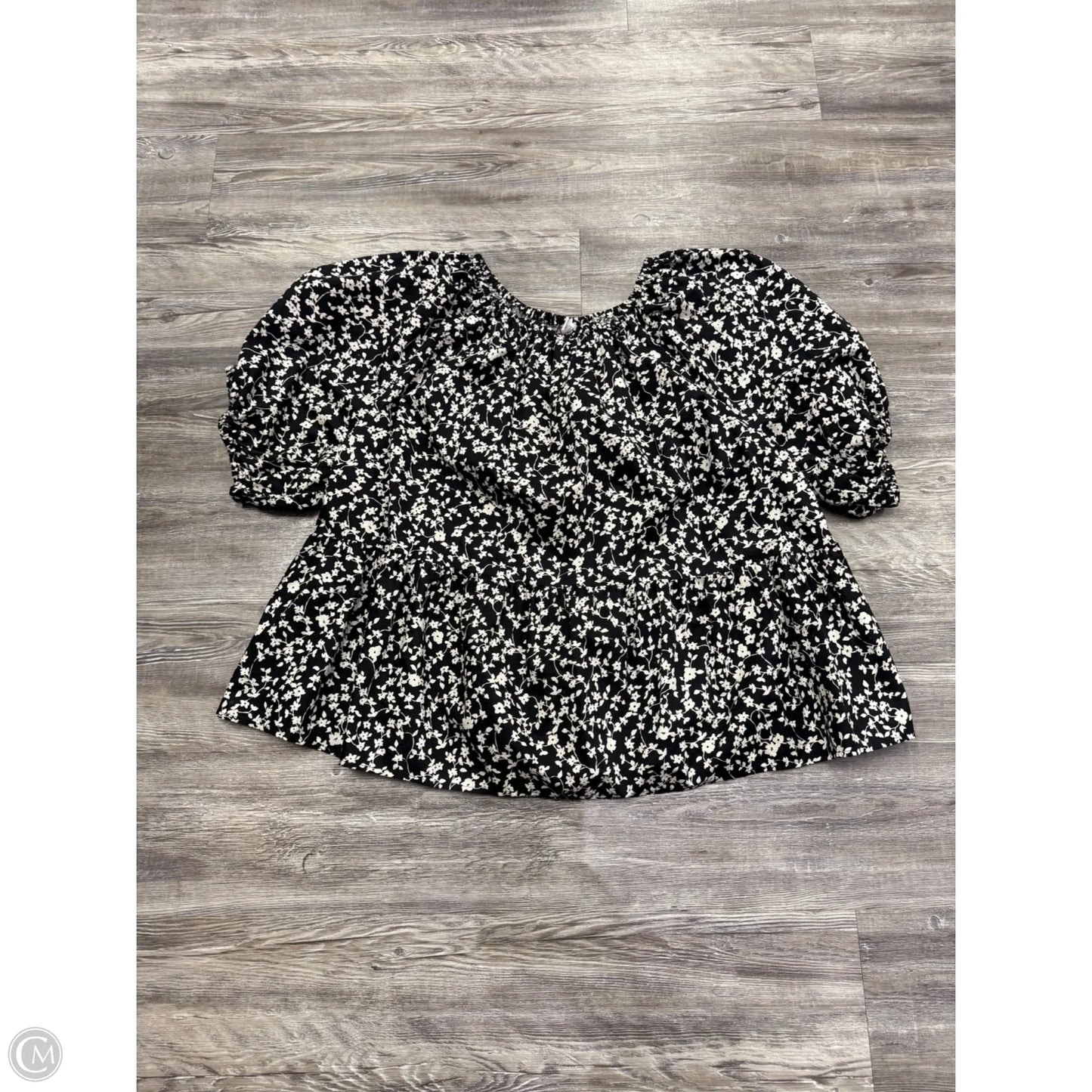 Top Short Sleeve By Old Navy In Floral Print, Size: 4x
