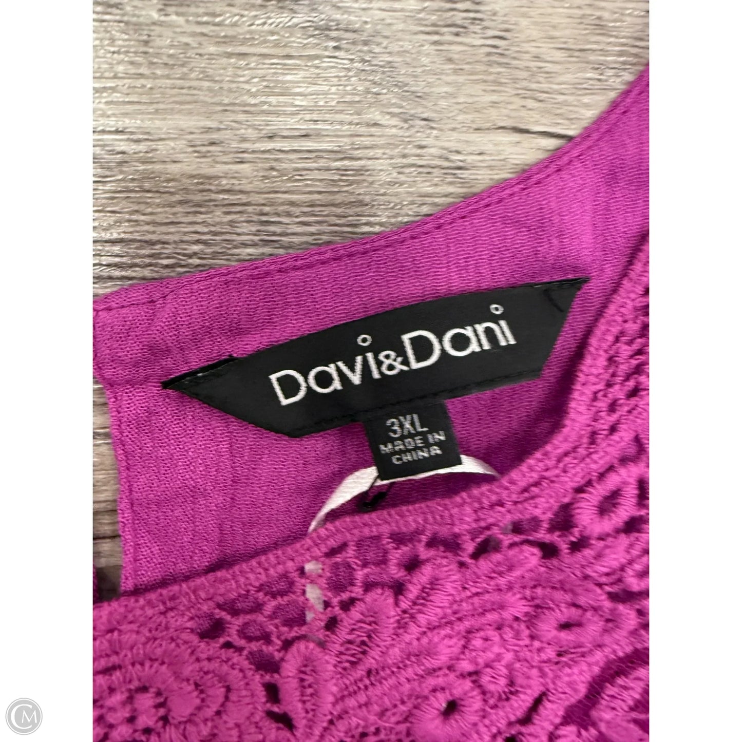 Dress Casual Midi By Davi & Dani In Purple, Size: 3x