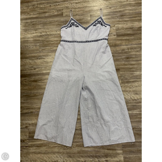 Jumpsuit Casual By White Birch In Blue & White, Size: 3x