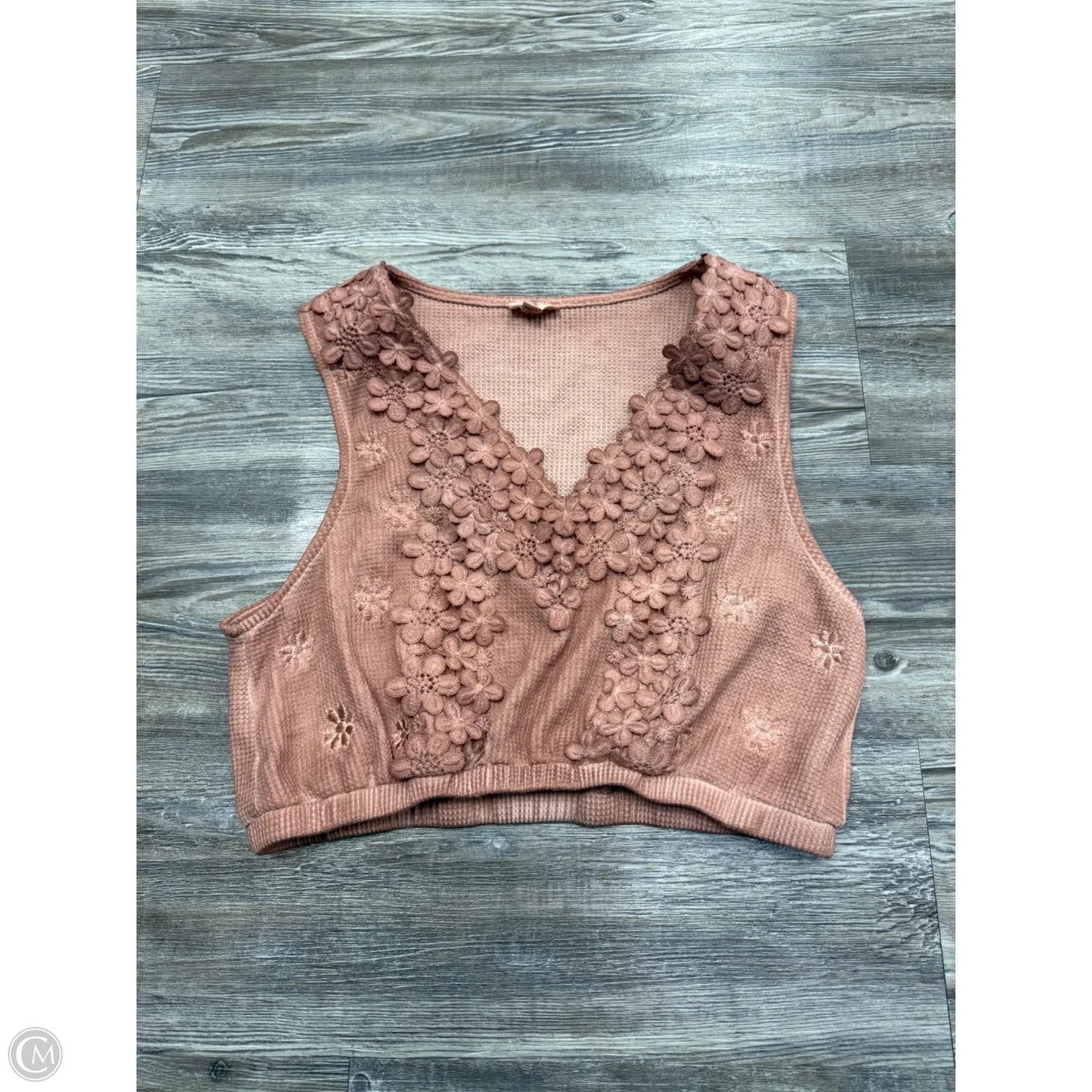 Top Sleeveless By Pol In Pink, Size: L