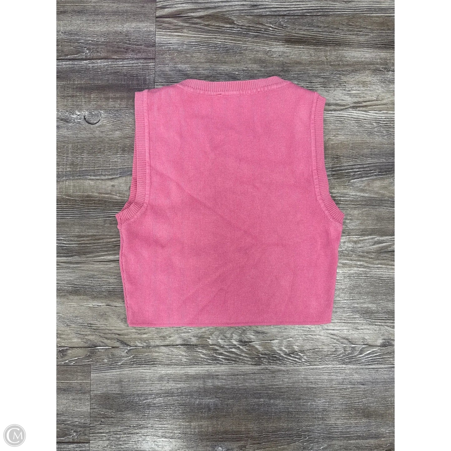 Top Sleeveless By Zara In Pink, Size: S