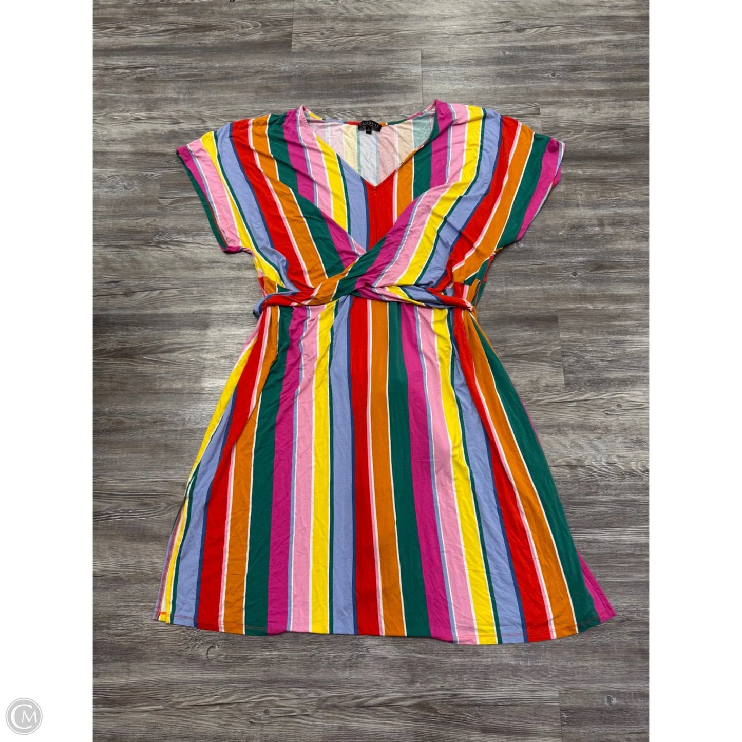 Dress Casual Midi By Eloquii In Striped Pattern, Size: 26