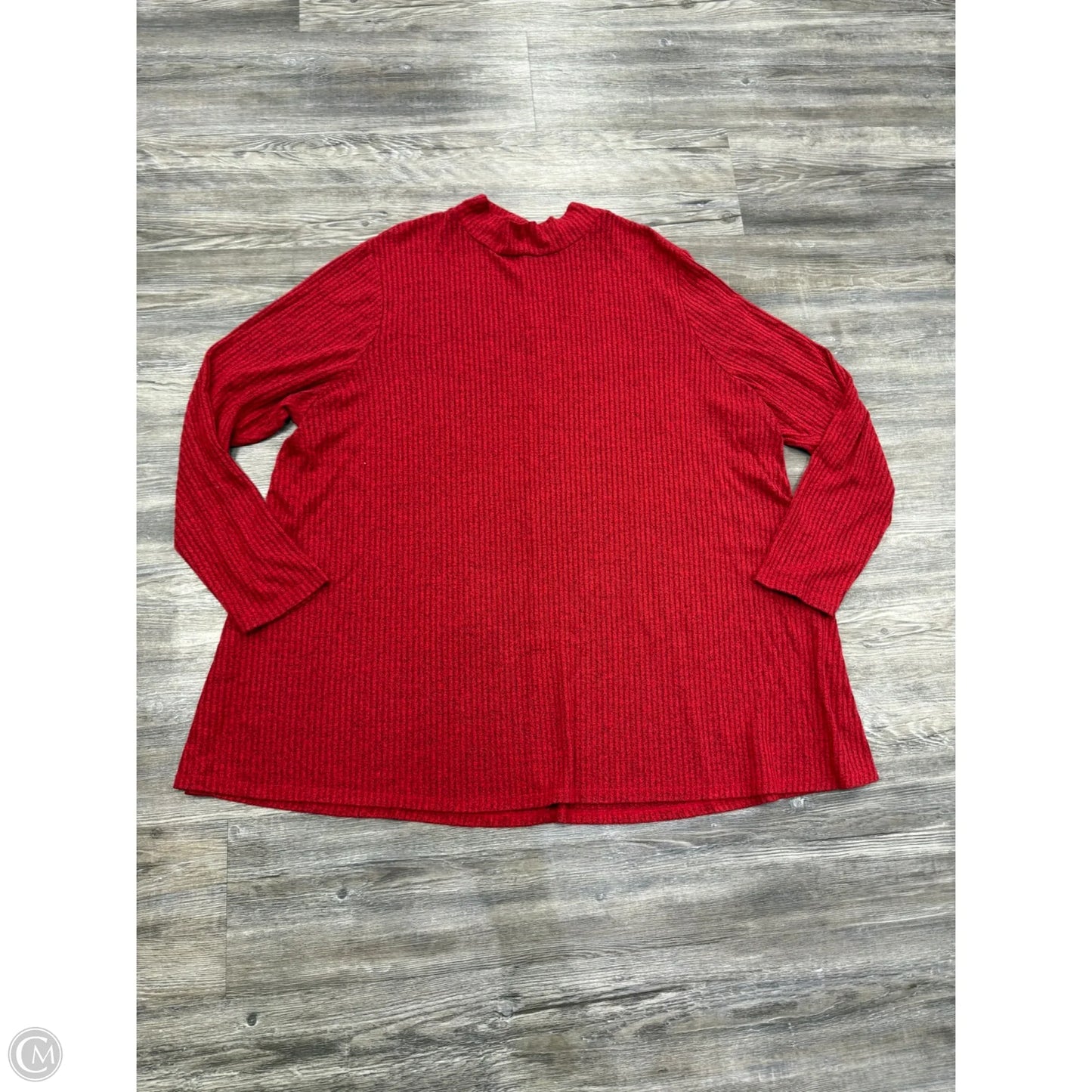 Sweater By Lane Bryant In Red, Size: 3x