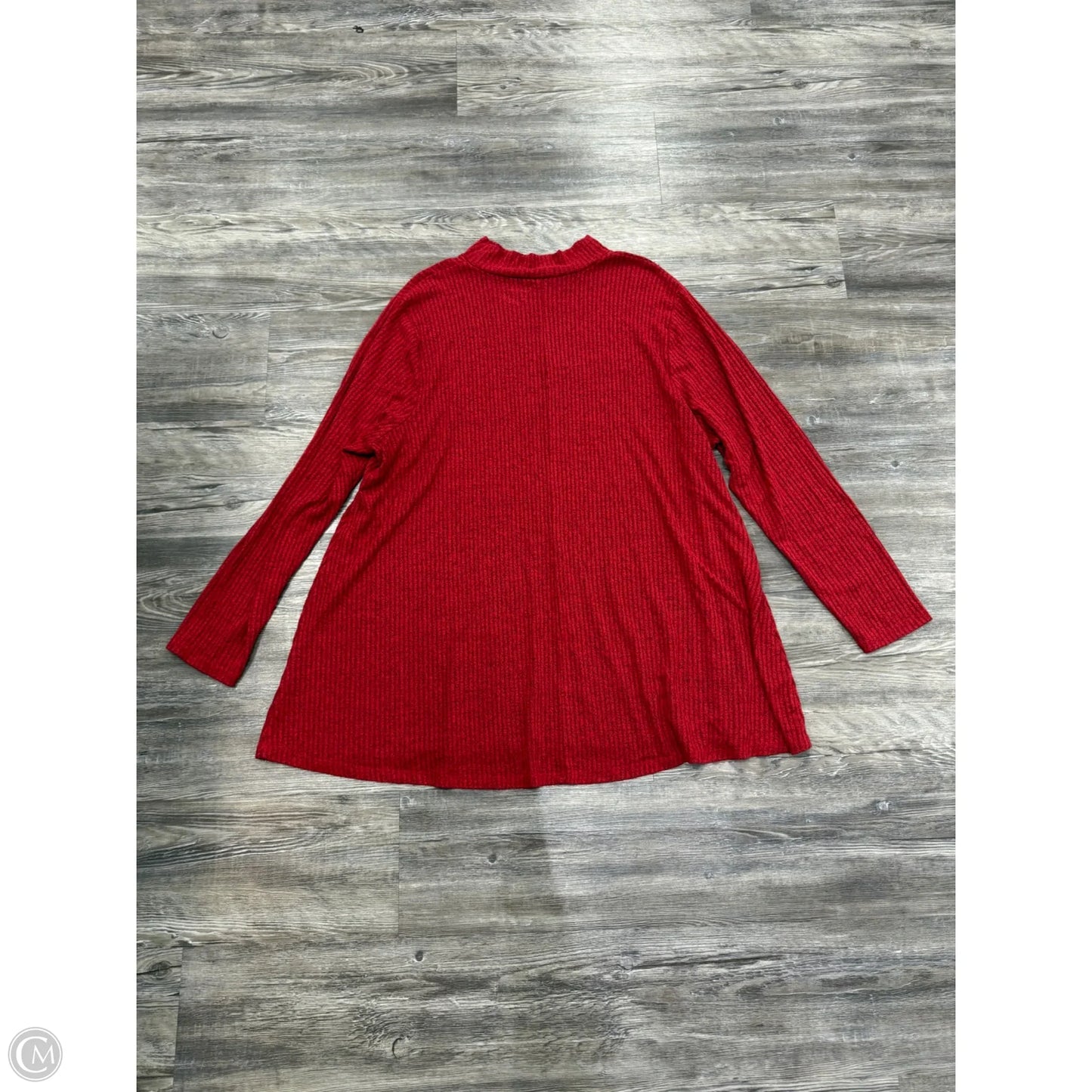 Sweater By Lane Bryant In Red, Size: 3x
