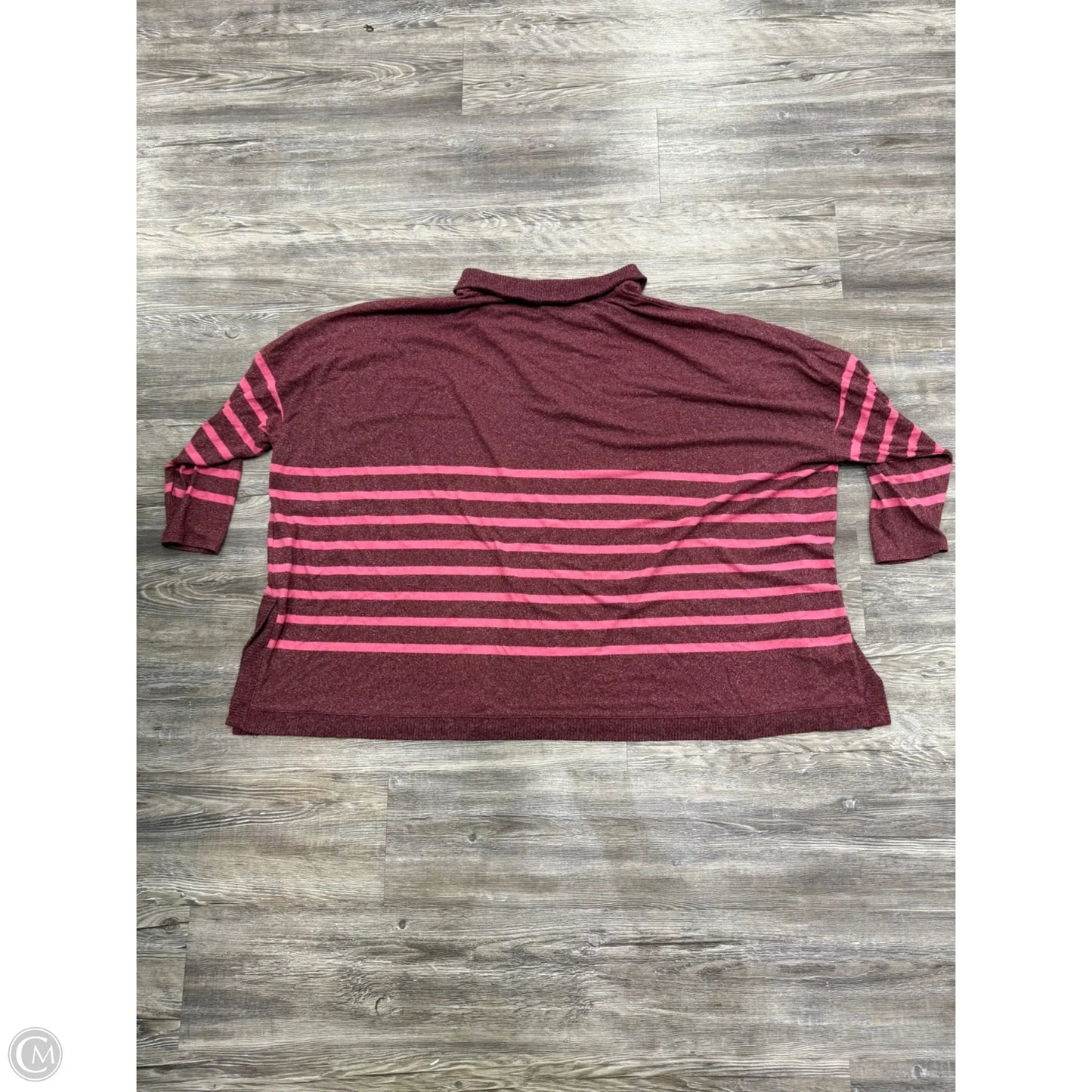 Sweater By Maurices In Maroon, Size: 4x