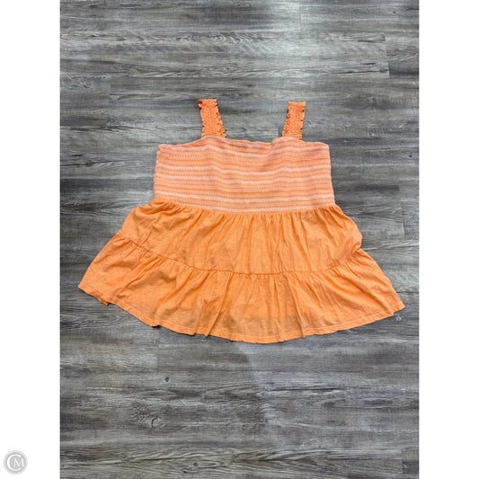 Top Sleeveless By Torrid In Orange, Size: 4x