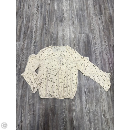 Top Long Sleeve By Max Studio In Polkadot Pattern, Size: M