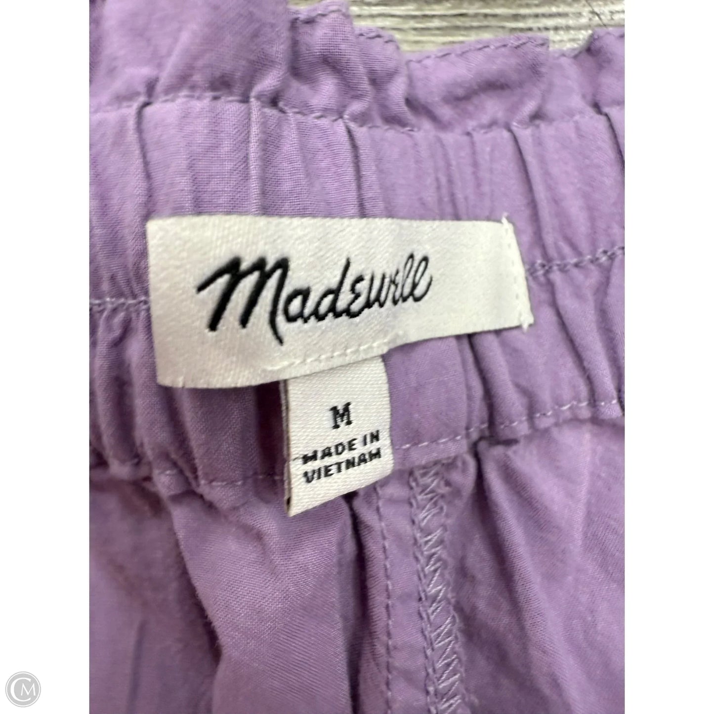 Shorts By Madewell In Purple, Size: M