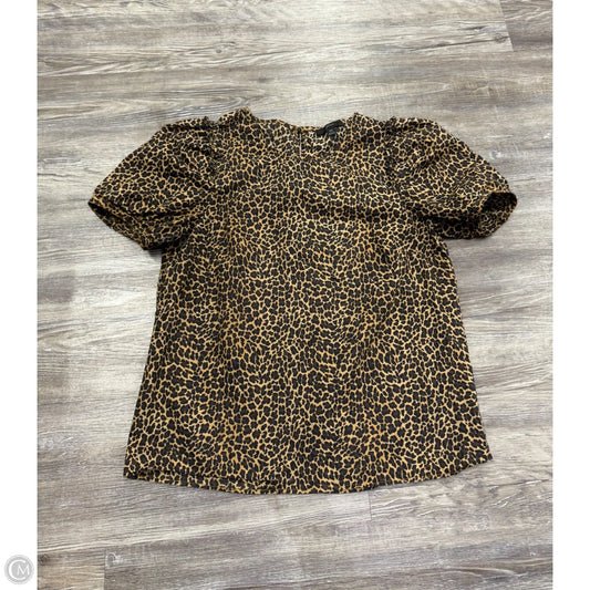 Top Short Sleeve By J. Crew In Animal Print, Size: Xs