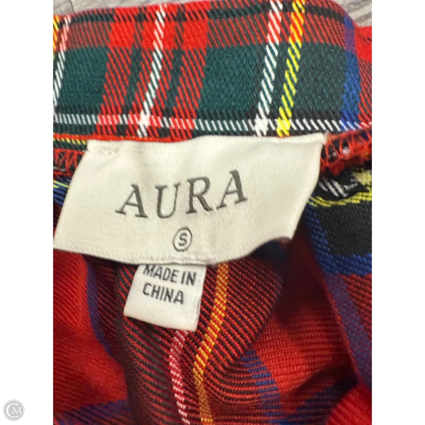 Skirt Maxi By Aura In Plaid Pattern, Size: S