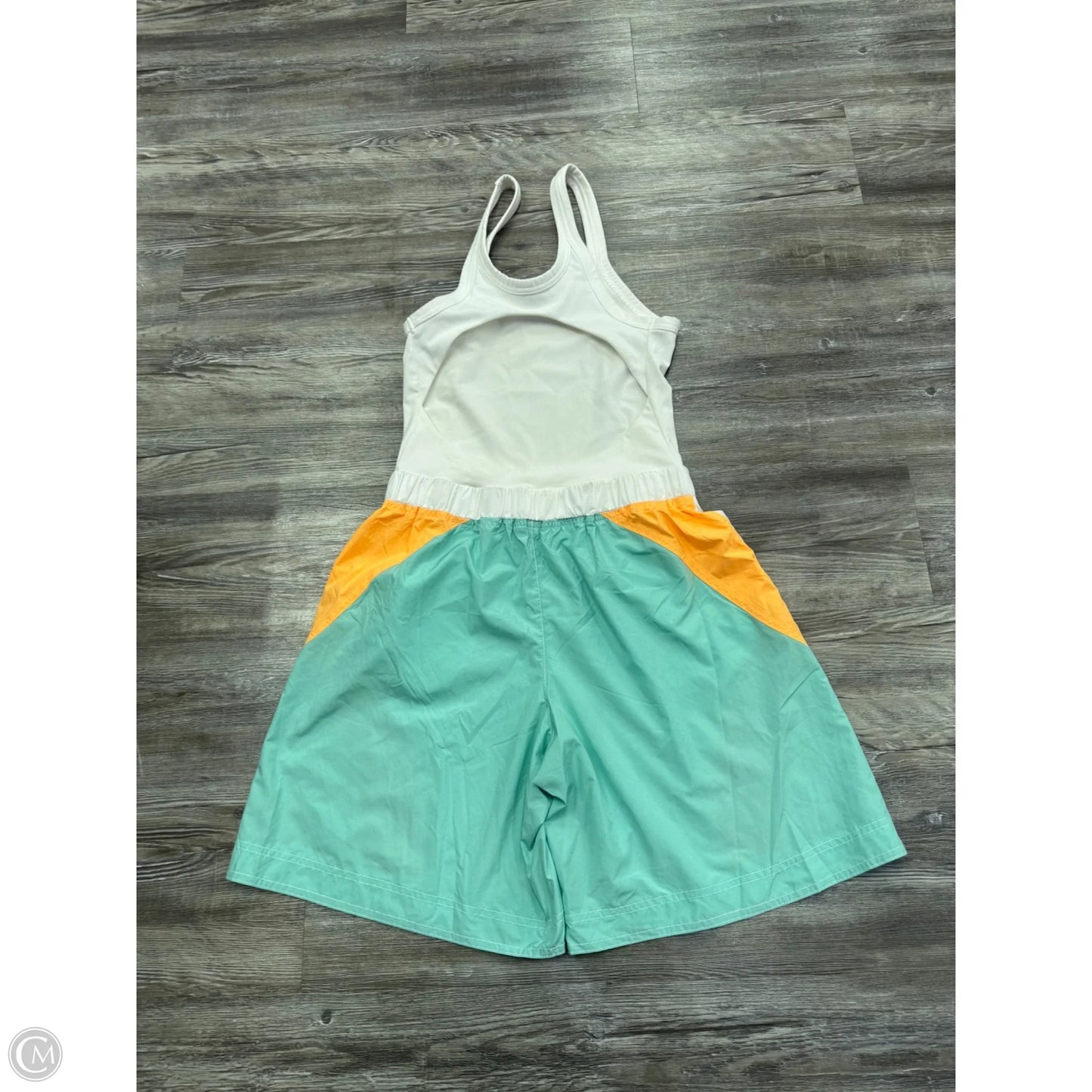 Romper By Free People In Orange & White, Size: S