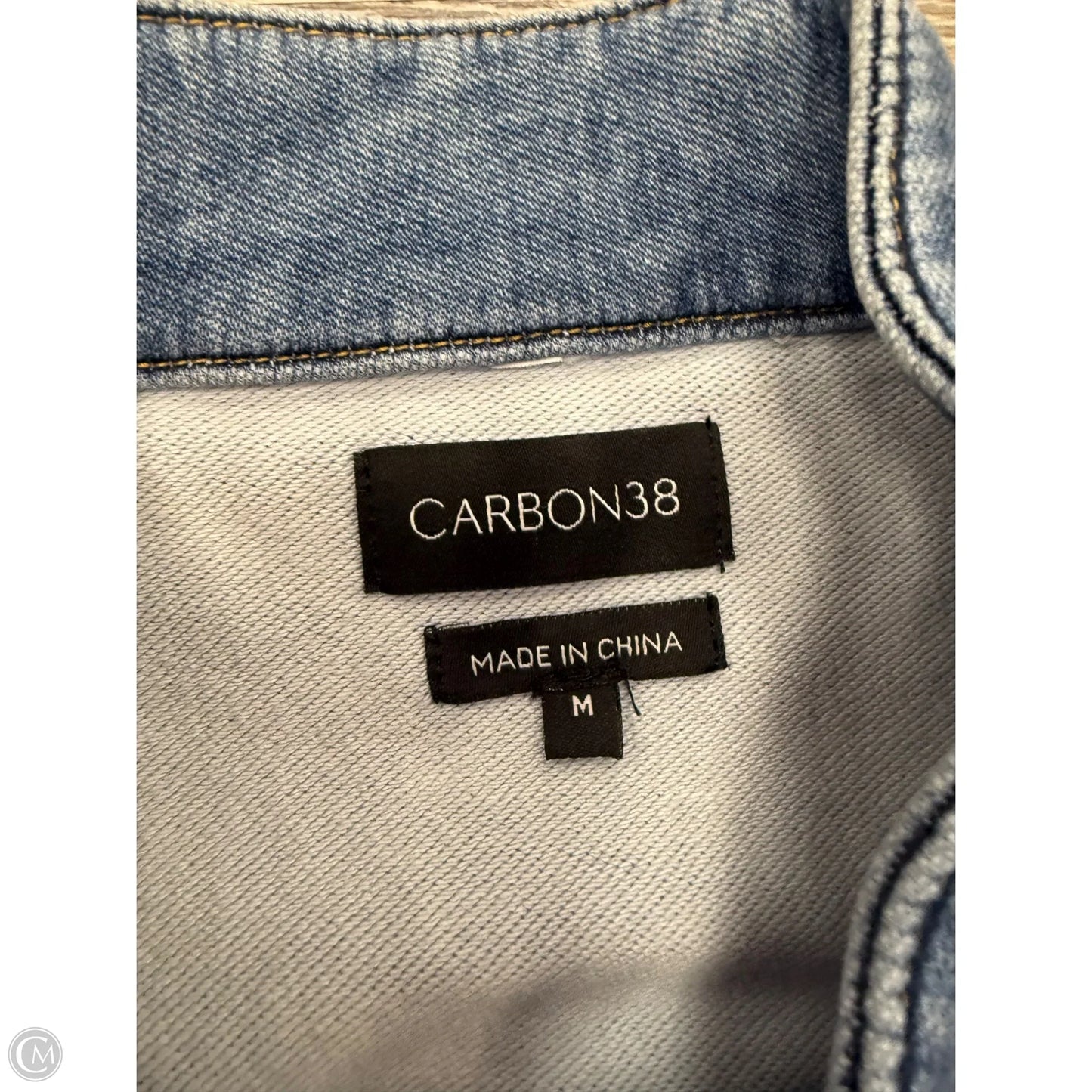 Jacket Denim By Carbon38 In Blue Denim, Size: M
