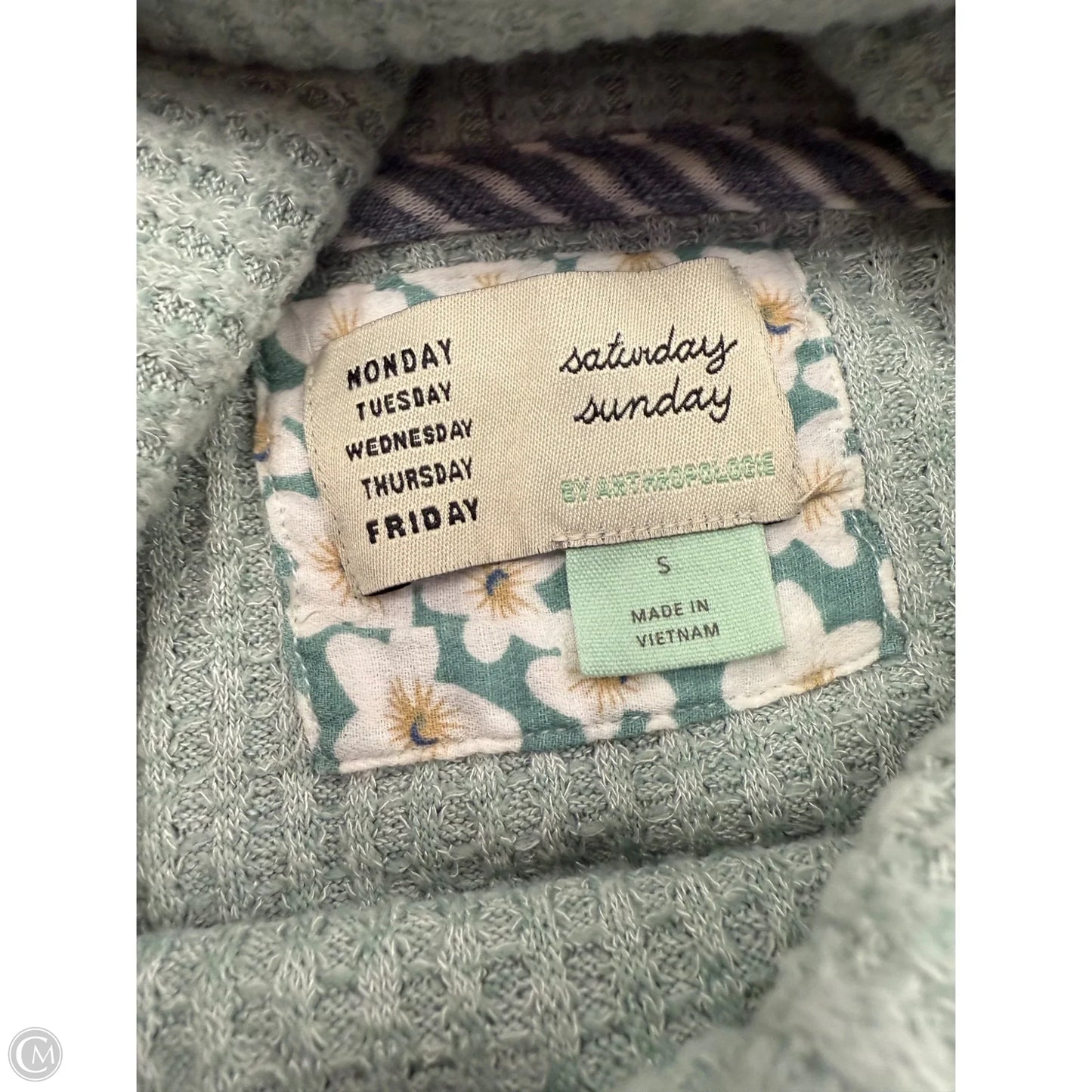 Sweatshirt Collar By Saturday/sunday In Green, Size: S