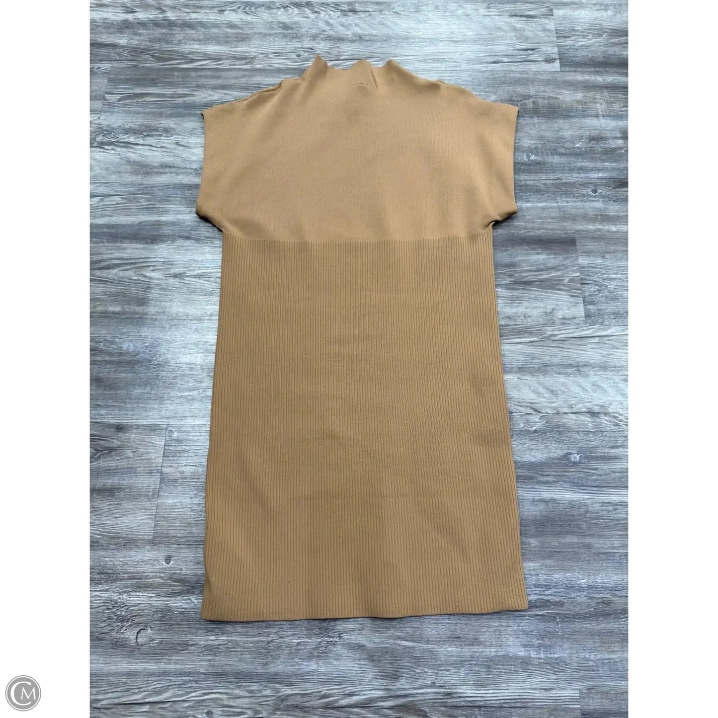 Dress Casual Midi By Anthropologie In Tan, Size: Xl