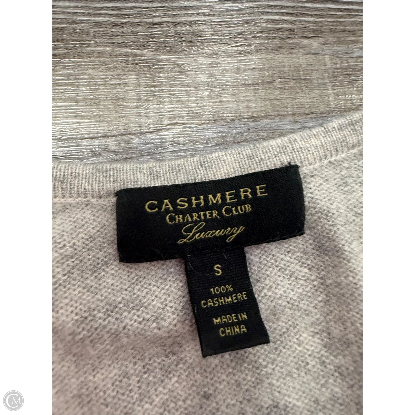 Sweater Cashmere By Charter Club In Grey, Size: S