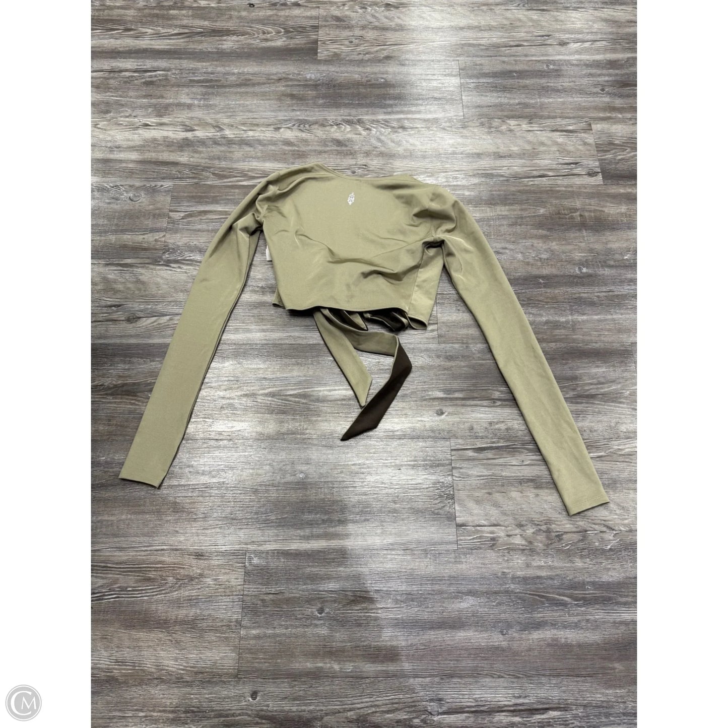 Athletic Top Long Sleeve Collar By Free People In Green, Size: Xs