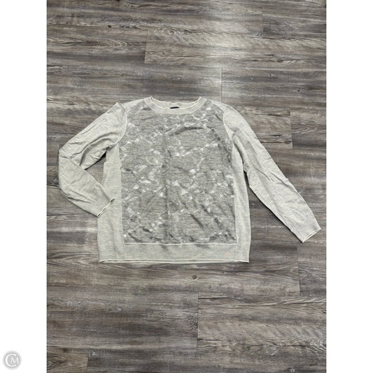 Top Long Sleeve Designer By Lafayette 148 In Grey, Size: L
