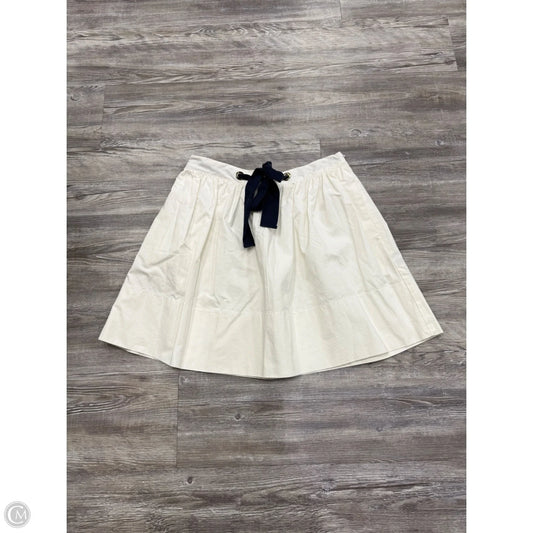 Skirt Designer By Kate Spade In White, Size: 10