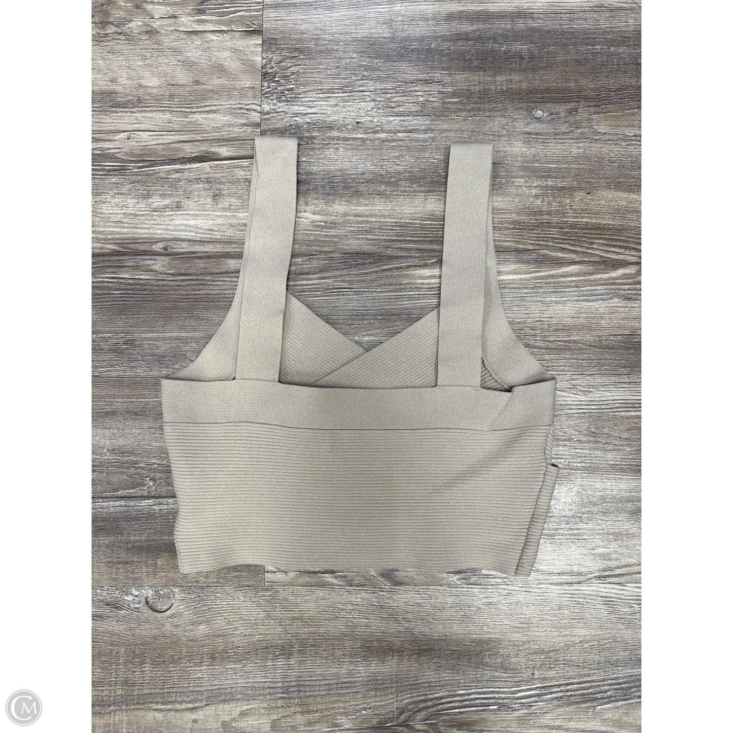 Top Sleeveless By Babaton In Grey, Size: M