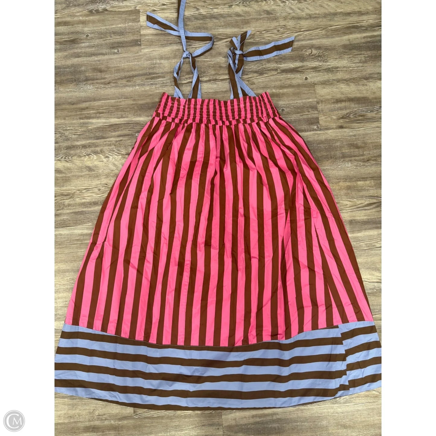 Dress Casual Midi By Cmb In Striped Pattern, Size: L