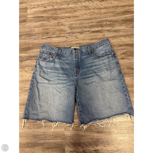 Shorts By Madewell In Blue Denim, Size: 14