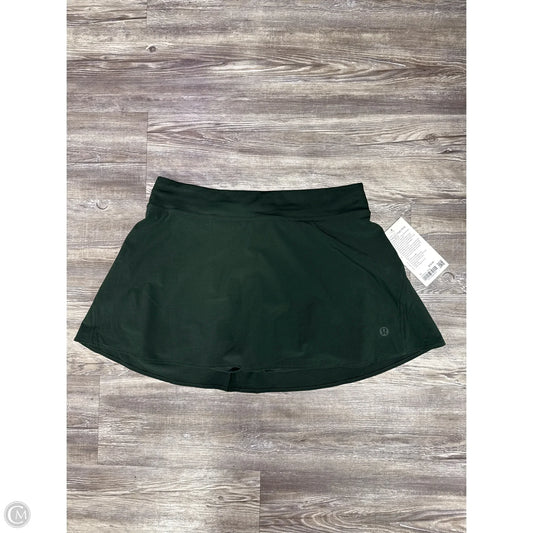 Athletic Skort By Lululemon In Green, Size: 12